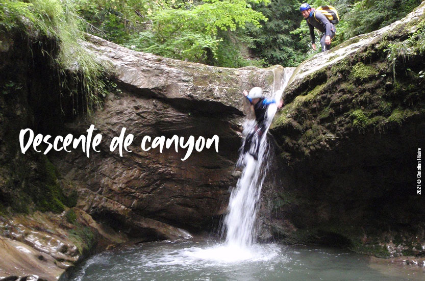 Descente de canyon sur le Vercors