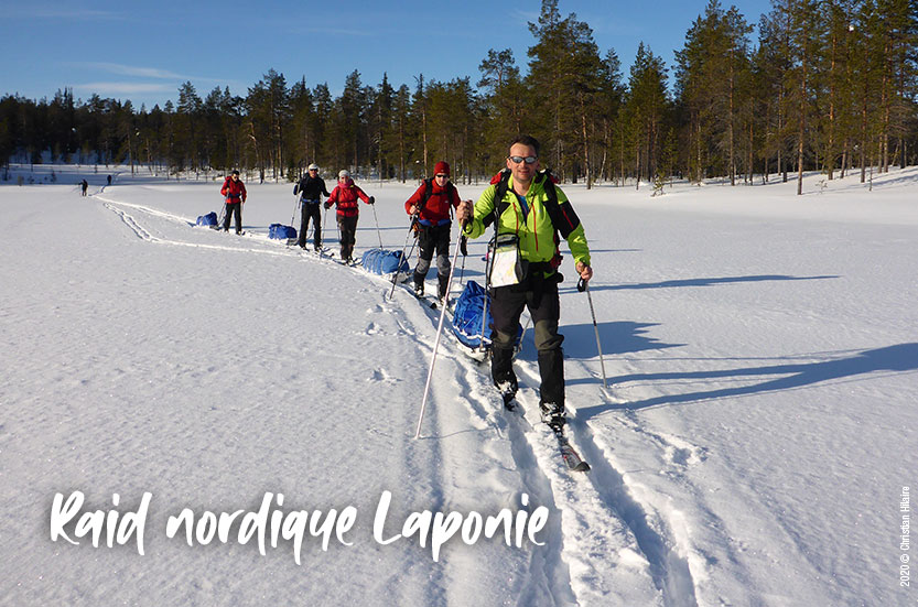 Raid nordique avec pulka en Laponie - Finlande