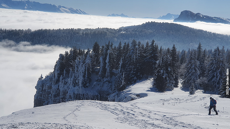 Ski de randonnée nordique sur Autrans Méaudre en Vercors